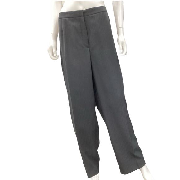 NWT Le Suit Pants Women’s SZ3X Delicate Black Stripe Pattern Well Tailored Black - Picture 1 of 7